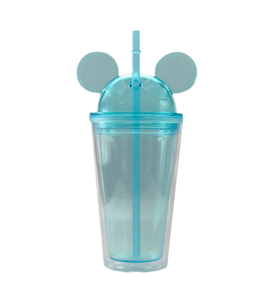 Double Wall Mouse Ears Cup - 16oz - Pink or Blue