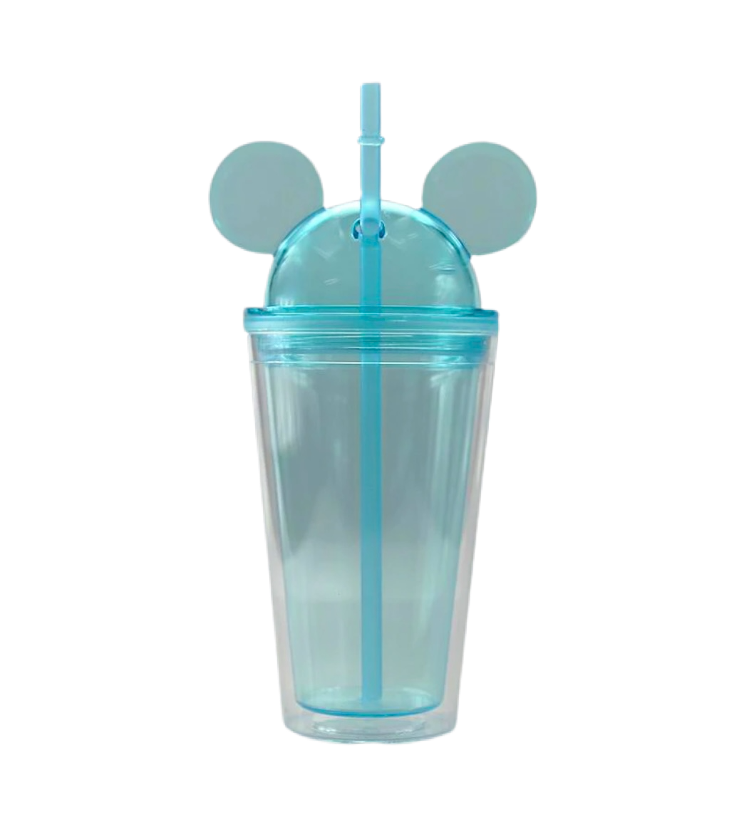 Double Wall Mouse Ears Cup - 16oz - Pink or Blue