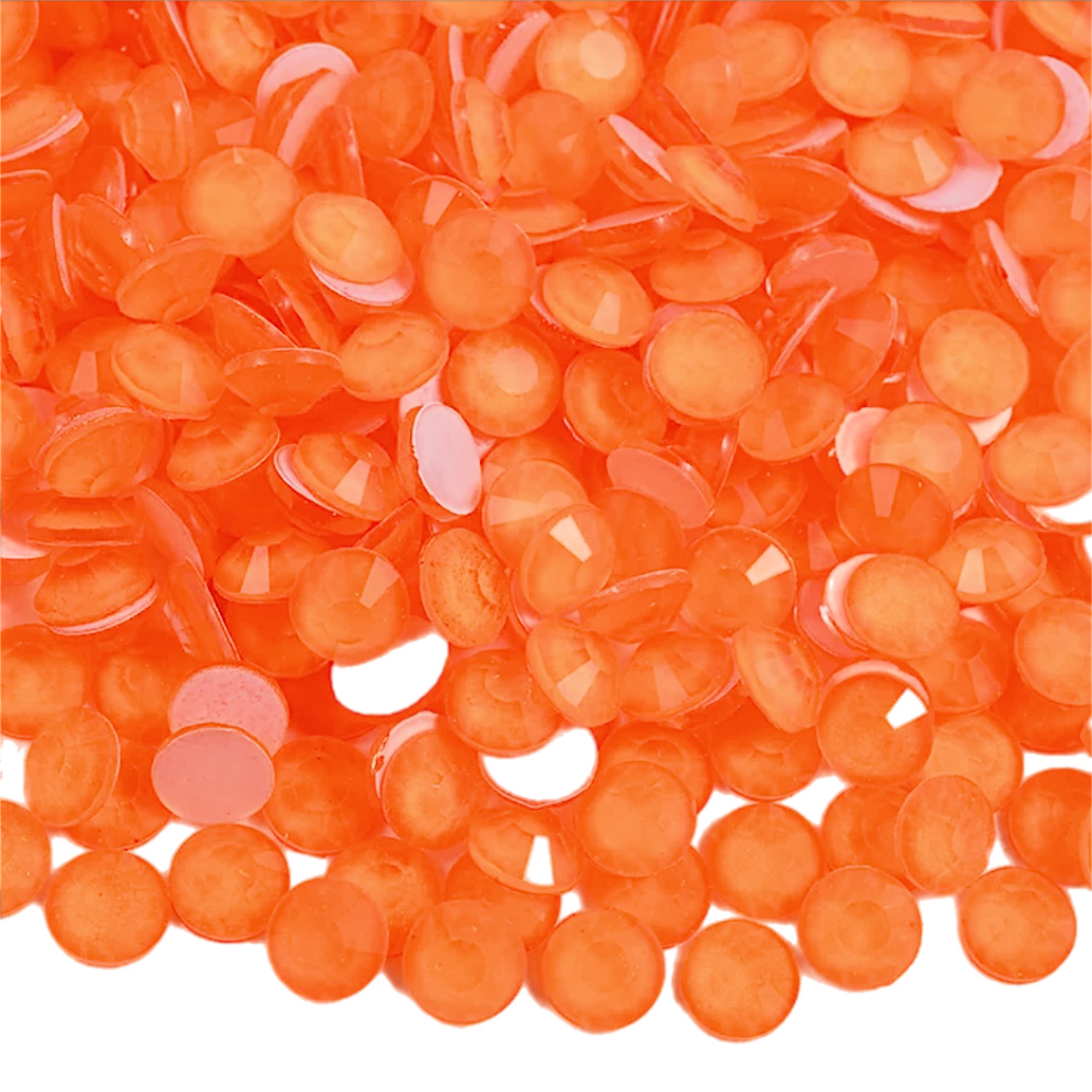 Neon Hyacinth Round Glass Flatback Crystals