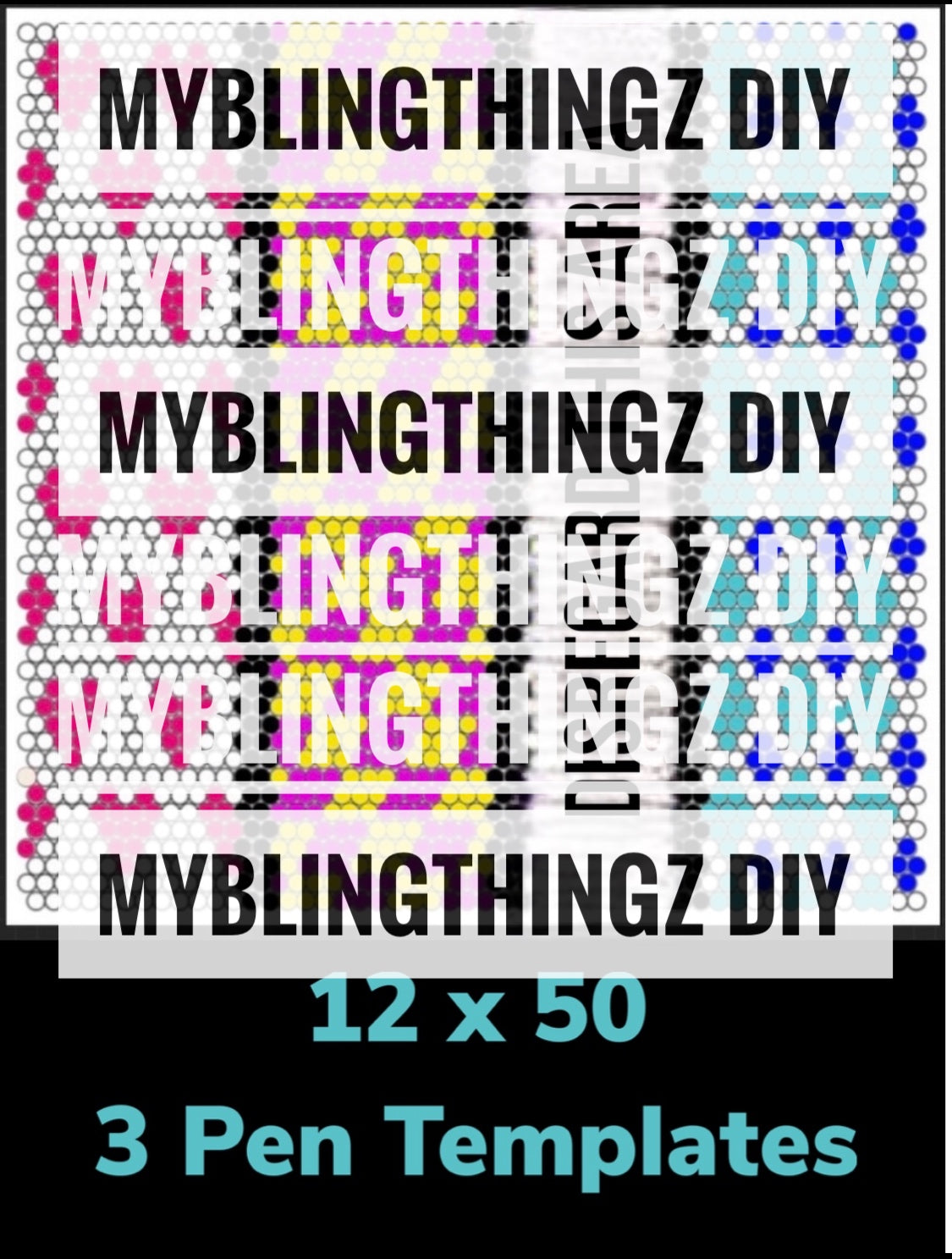 FREE Rhinestone Template No. 3