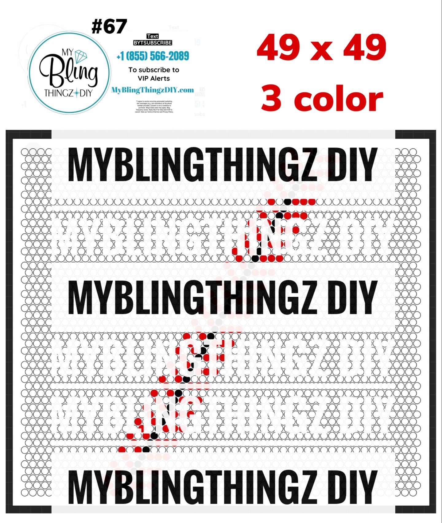 FREE Rhinestone Template No. 67