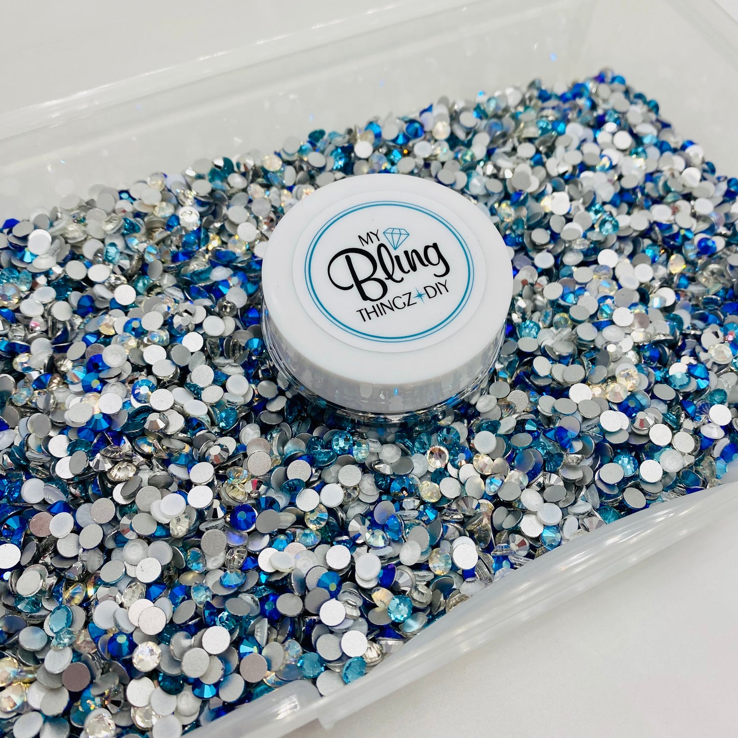 Winter Wonderland Custom All Glass Bling Mix by MyBlingThingz DIY