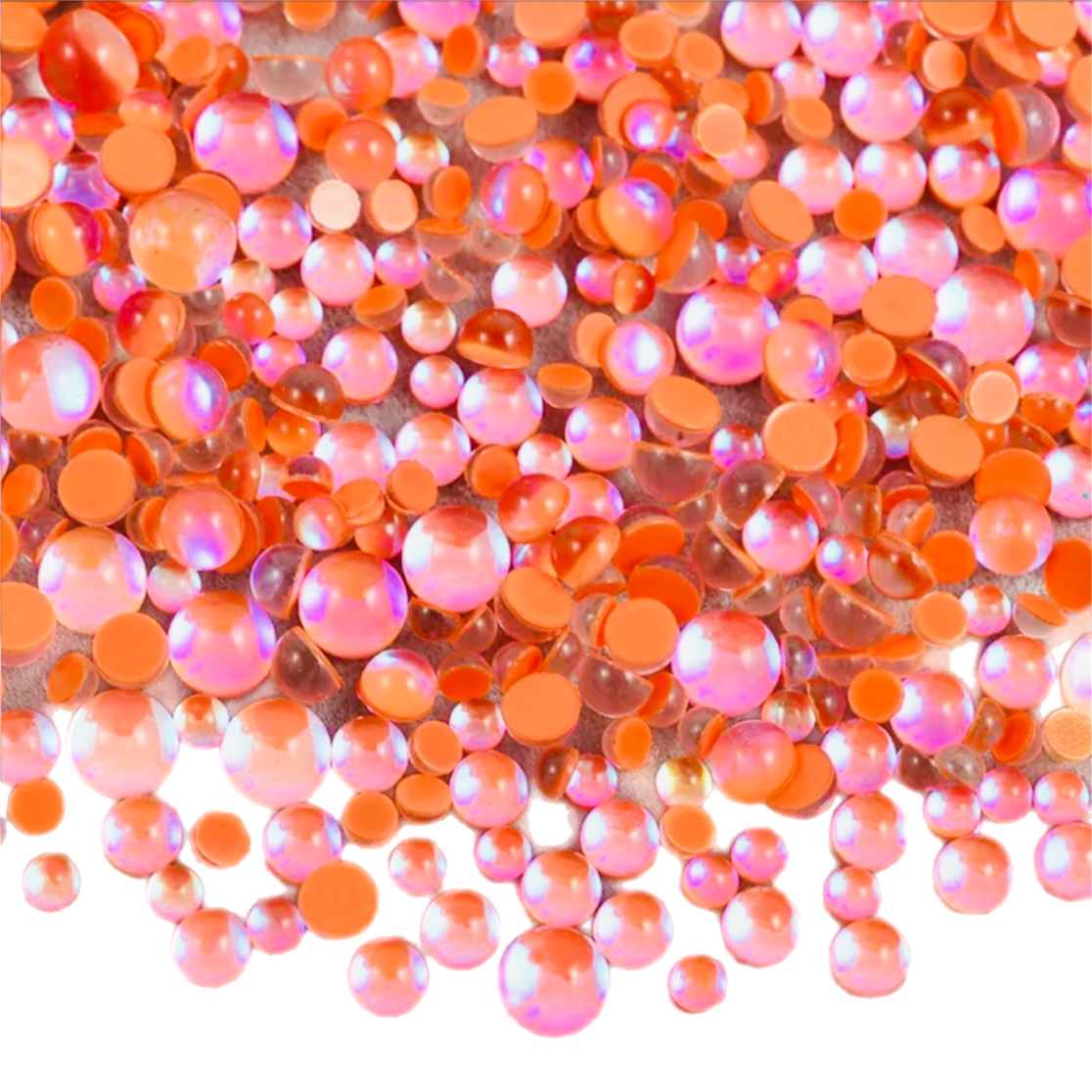 Hyacinth Happy Mermaid Tears Round Glass Flatback Crystals
