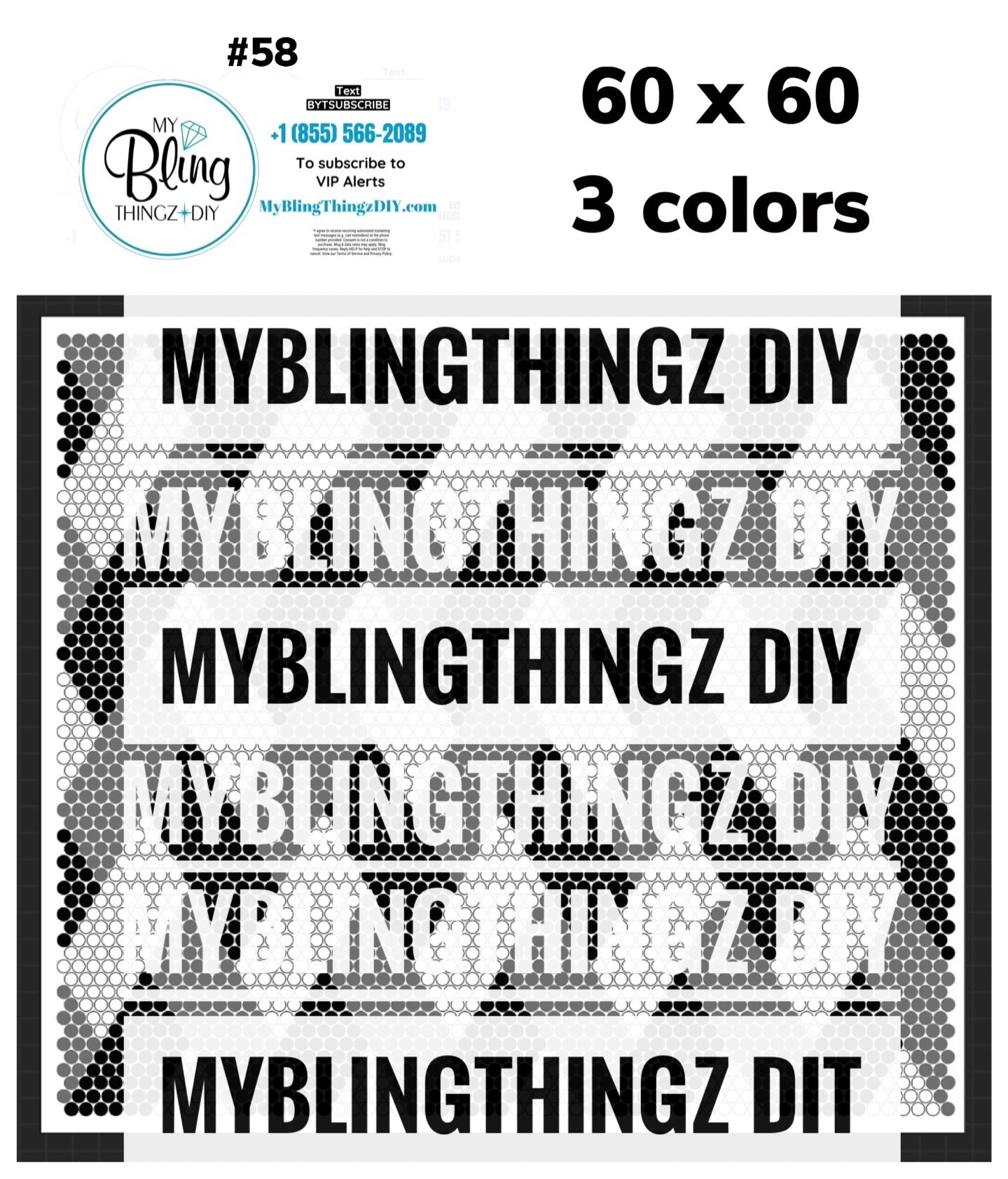 FREE Rhinestone Template No. 58