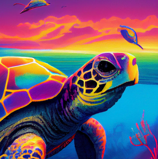 Bling Sea Turtle Sublimation Cup Kit