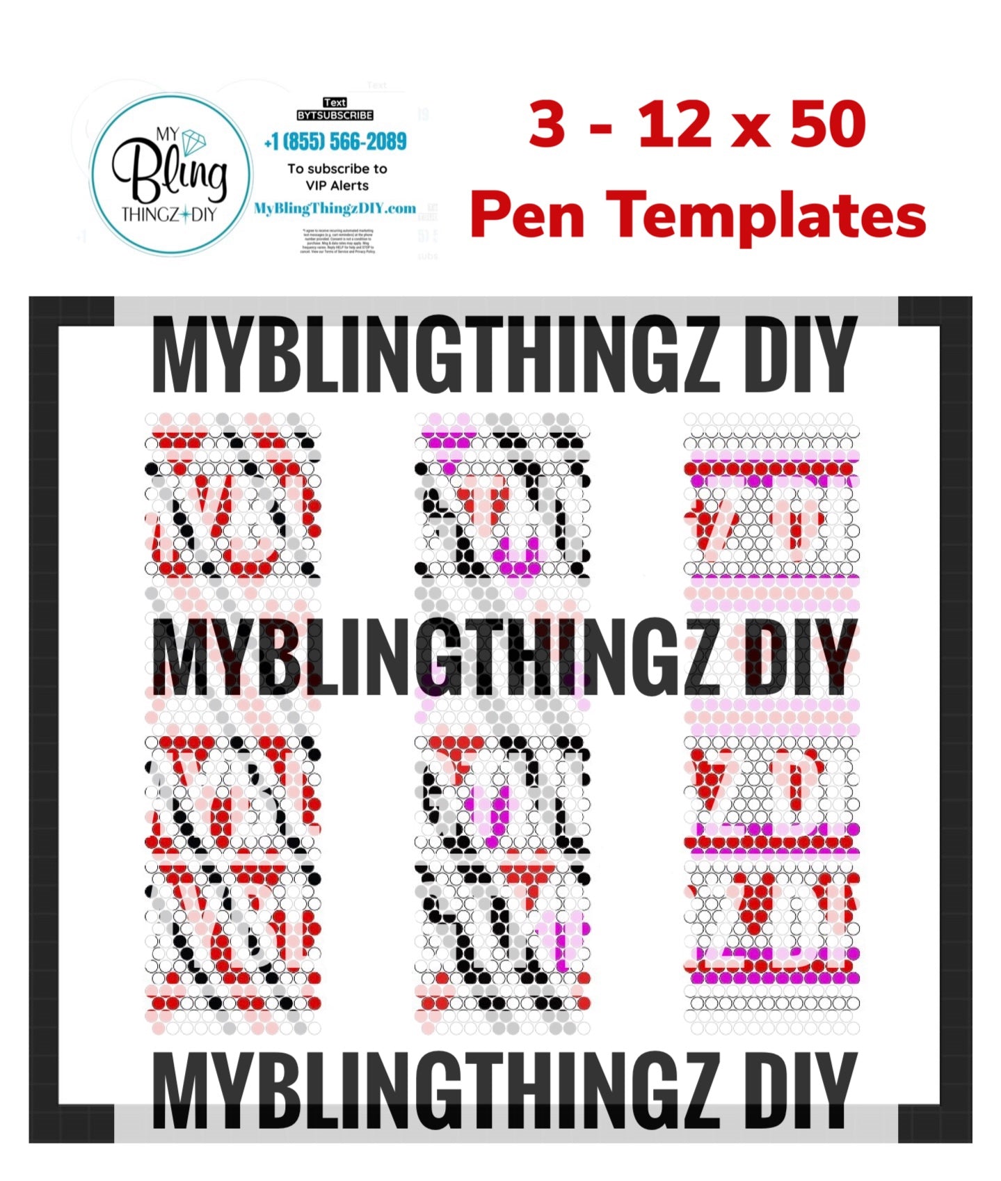 FREE Rhinestone Template No. 46