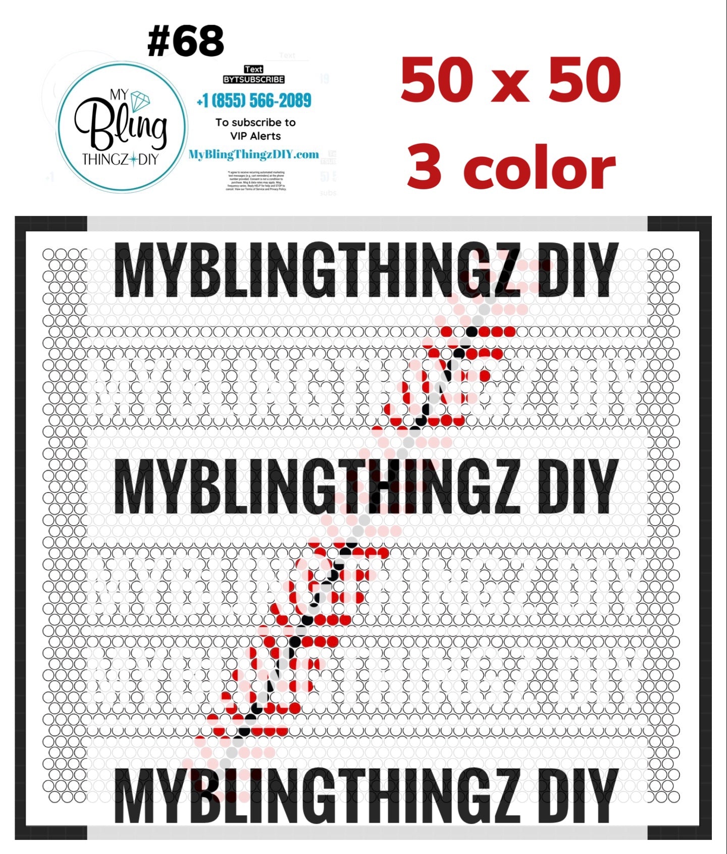 FREE Rhinestone Template No. 68