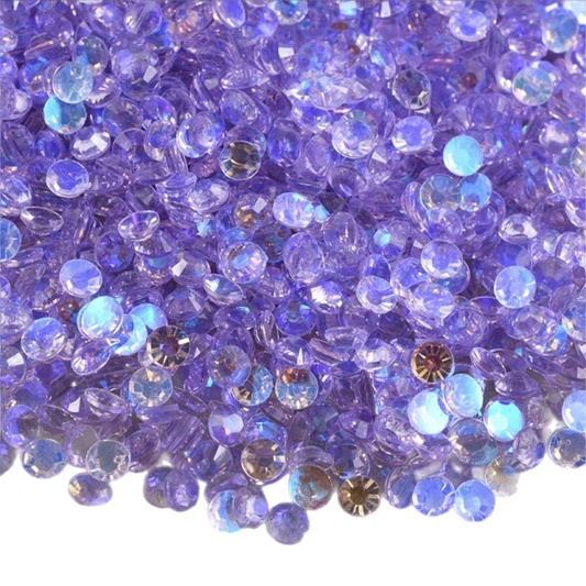 Magic Light Amethyst Resin Rhinestones