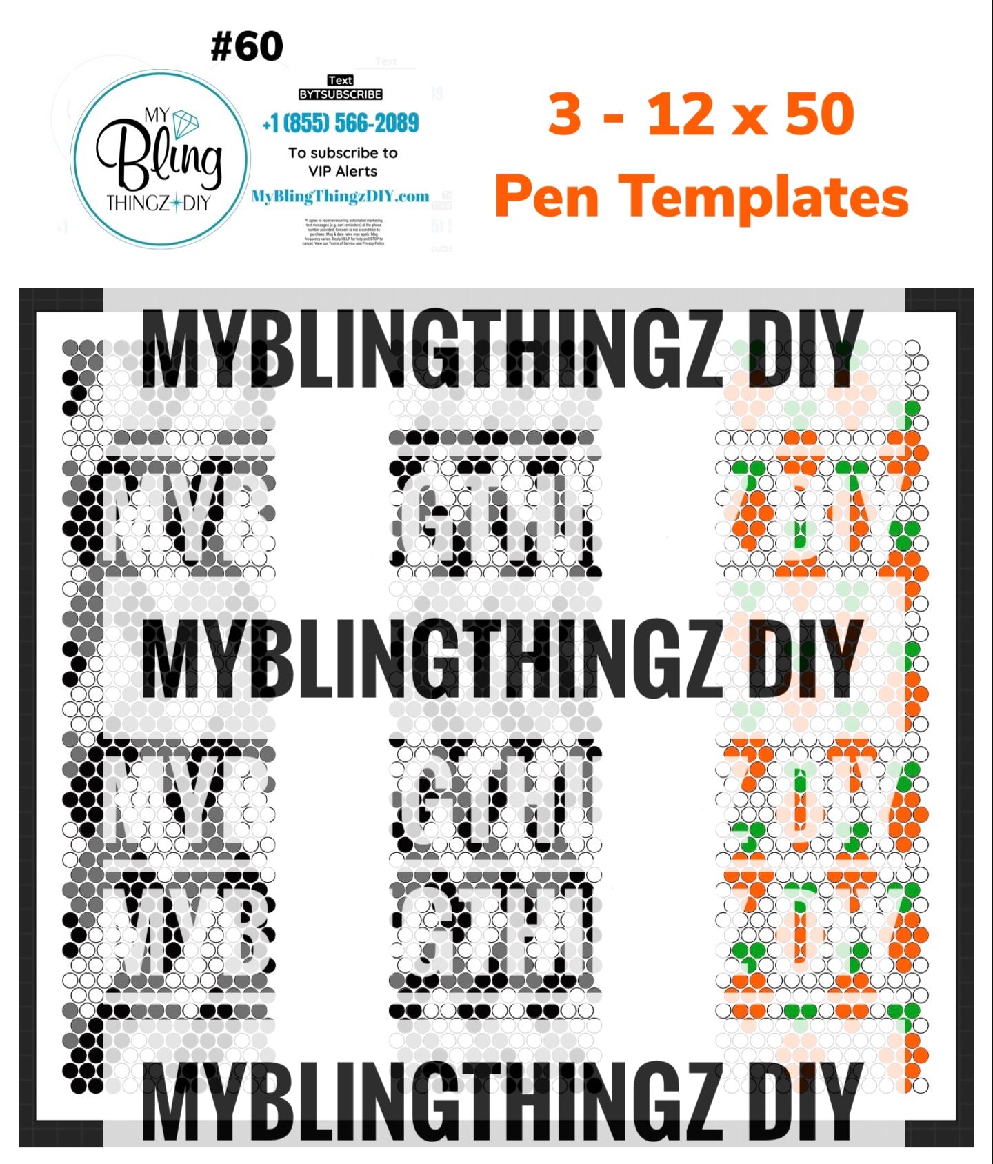 FREE Rhinestone Template No. 60