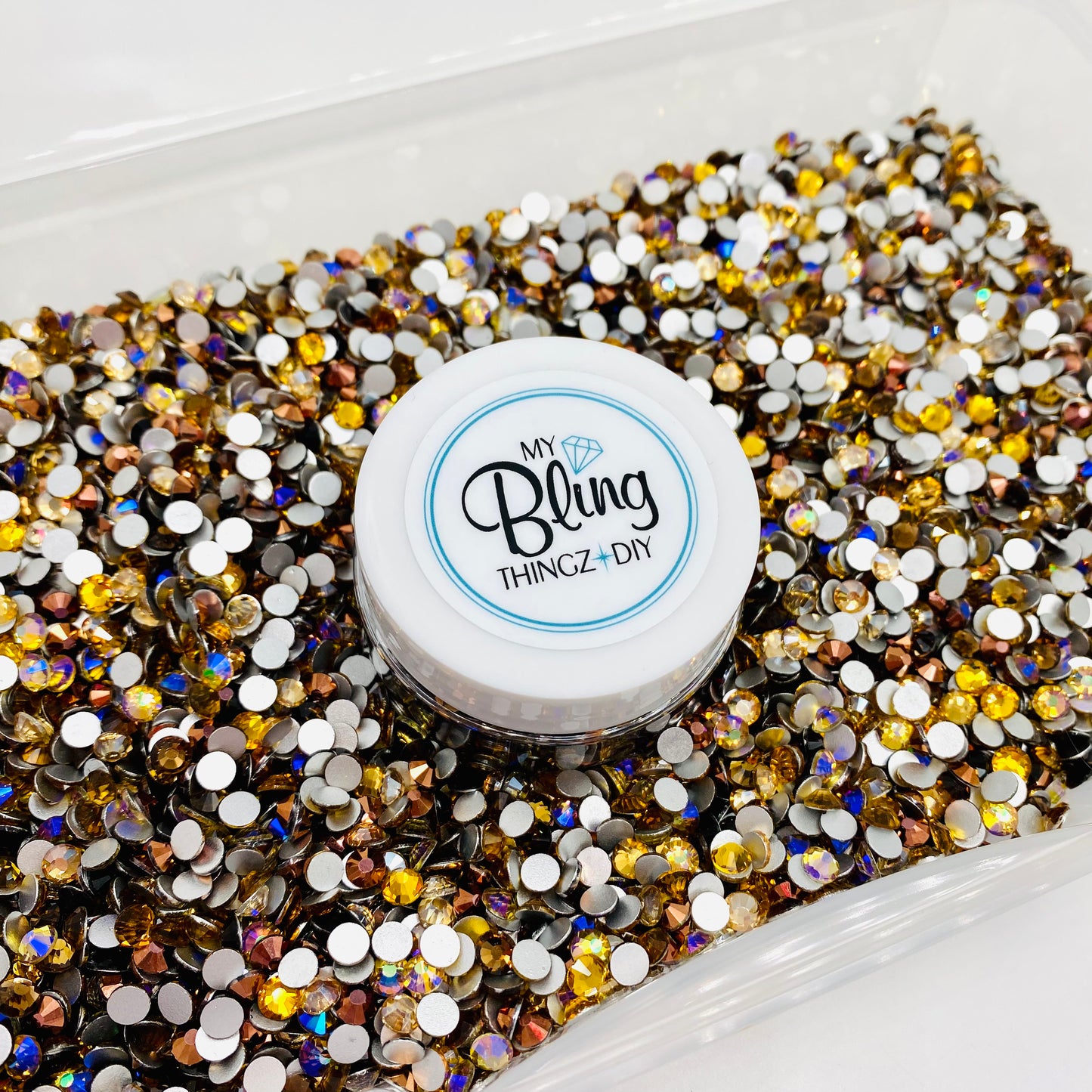 Gingerbread Custom All Glass Bling Mix by MyBlingThingz DIY