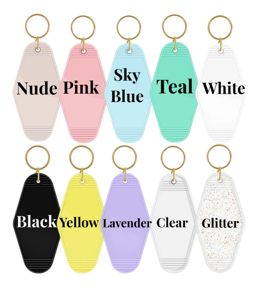 Motel KeyChains Blanks
