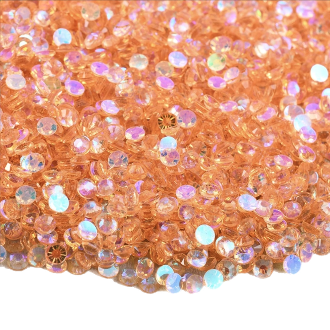 Magic Light Peach Resin Rhinestones