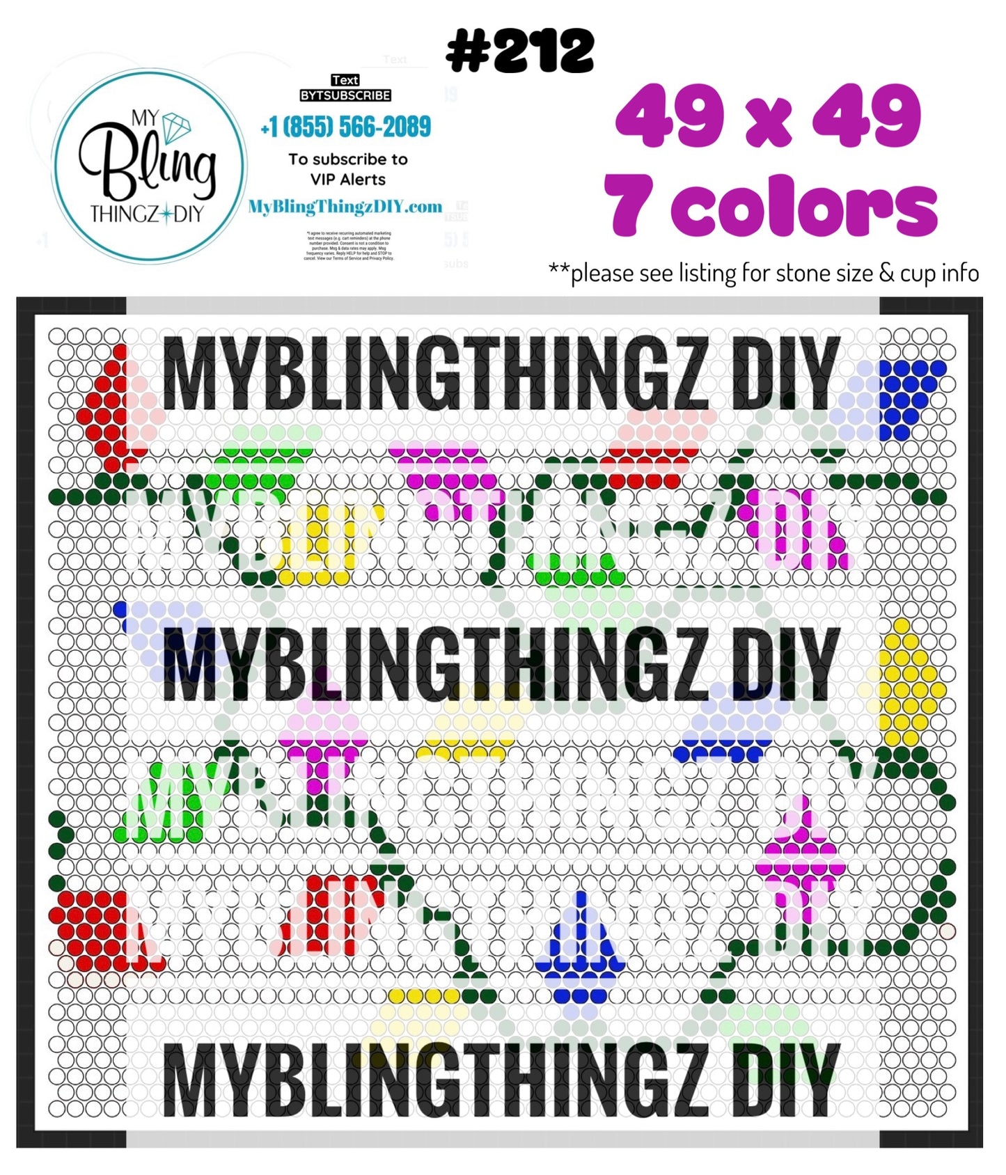 FREE Rhinestone Template No. 212