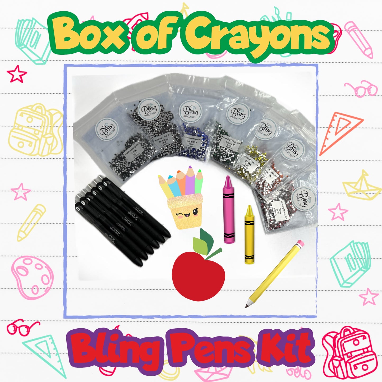 Box of Crayons Bling Pen Kit