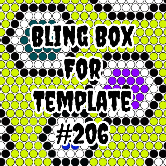 Tumbler Template Bling Box - #206