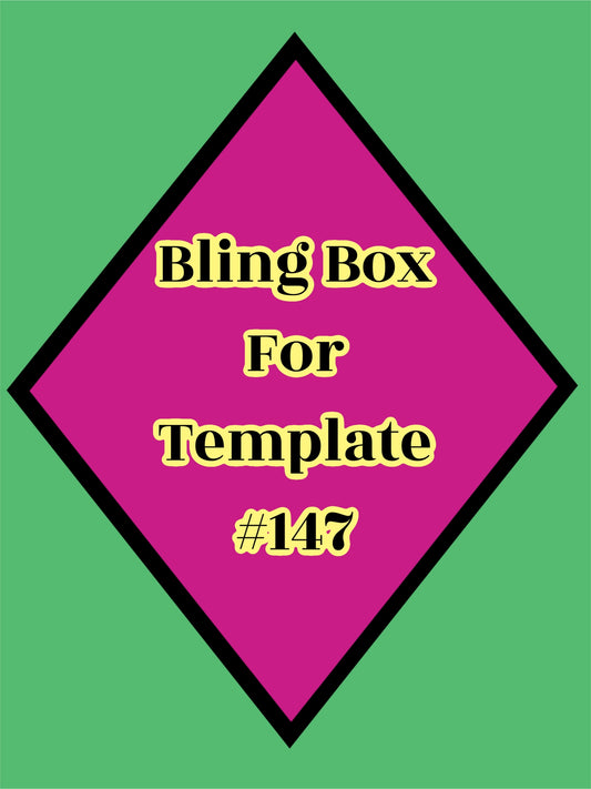 Tumbler Template Bling Box - #147