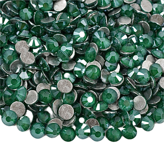 Mocha Emerald Glass Crystals