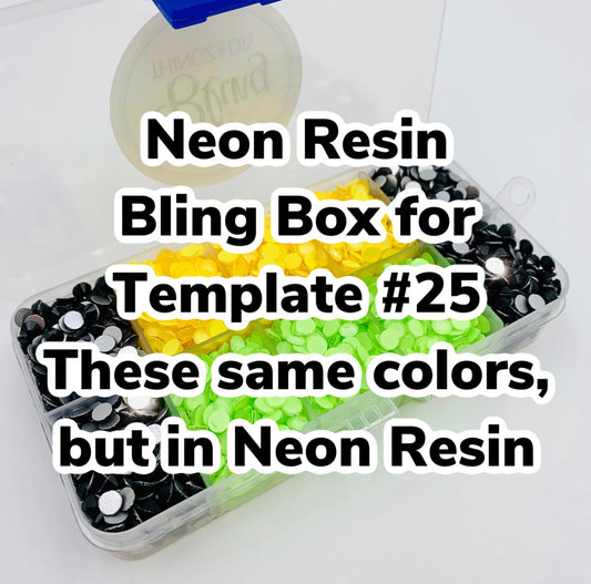 Tumbler Template Bling Box - #25 - NEON RESIN