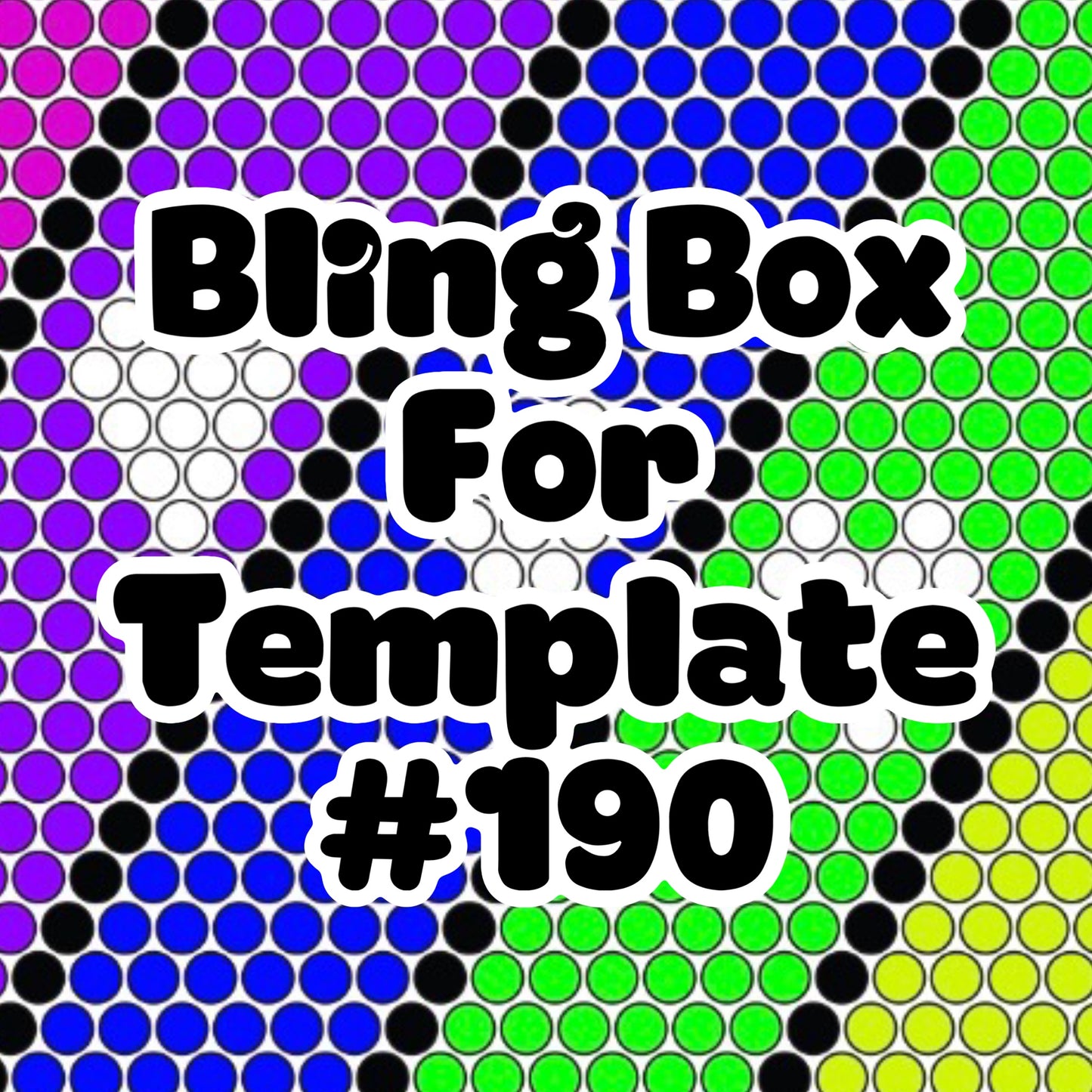 Tumbler Template Bling Box - #190