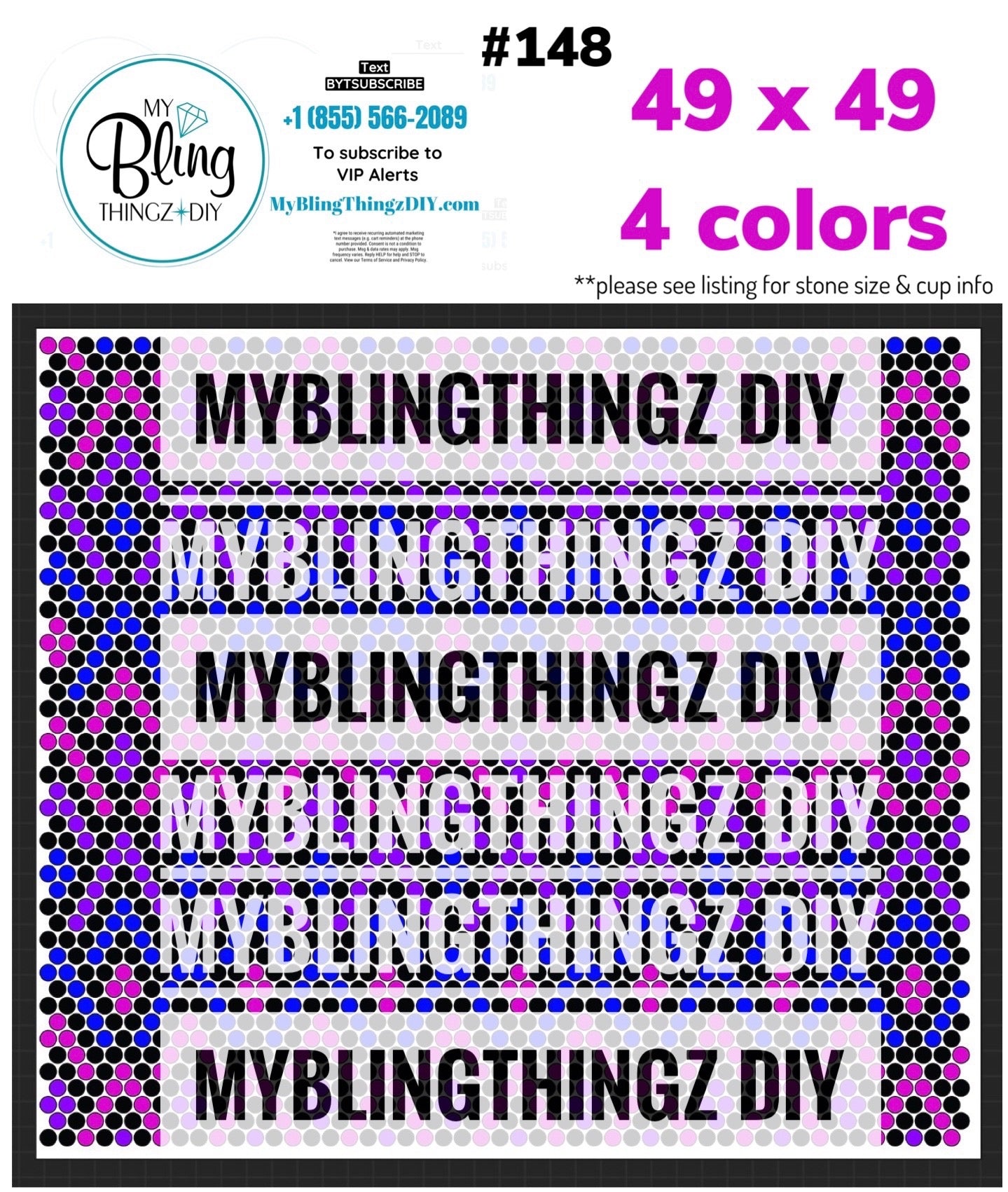 Tumbler Template Bling Box - #148 - UV Color Changing Resin