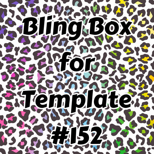 Tumbler Template Bling Box - #152 - Rainbow 🐆