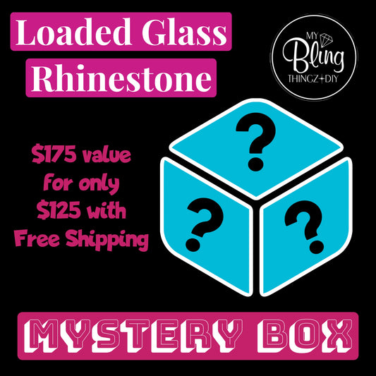 Loaded Glass Rhinestone Mystery Box - PLEASE DO NOT USE A DISCOUNT CODE  OR ADD ANYTHING ELSE TO YOUR CART WITH THIS ORDER OR I WILL HAVE TO CANCEL YOUR ORDER - Thank you so much 🩷