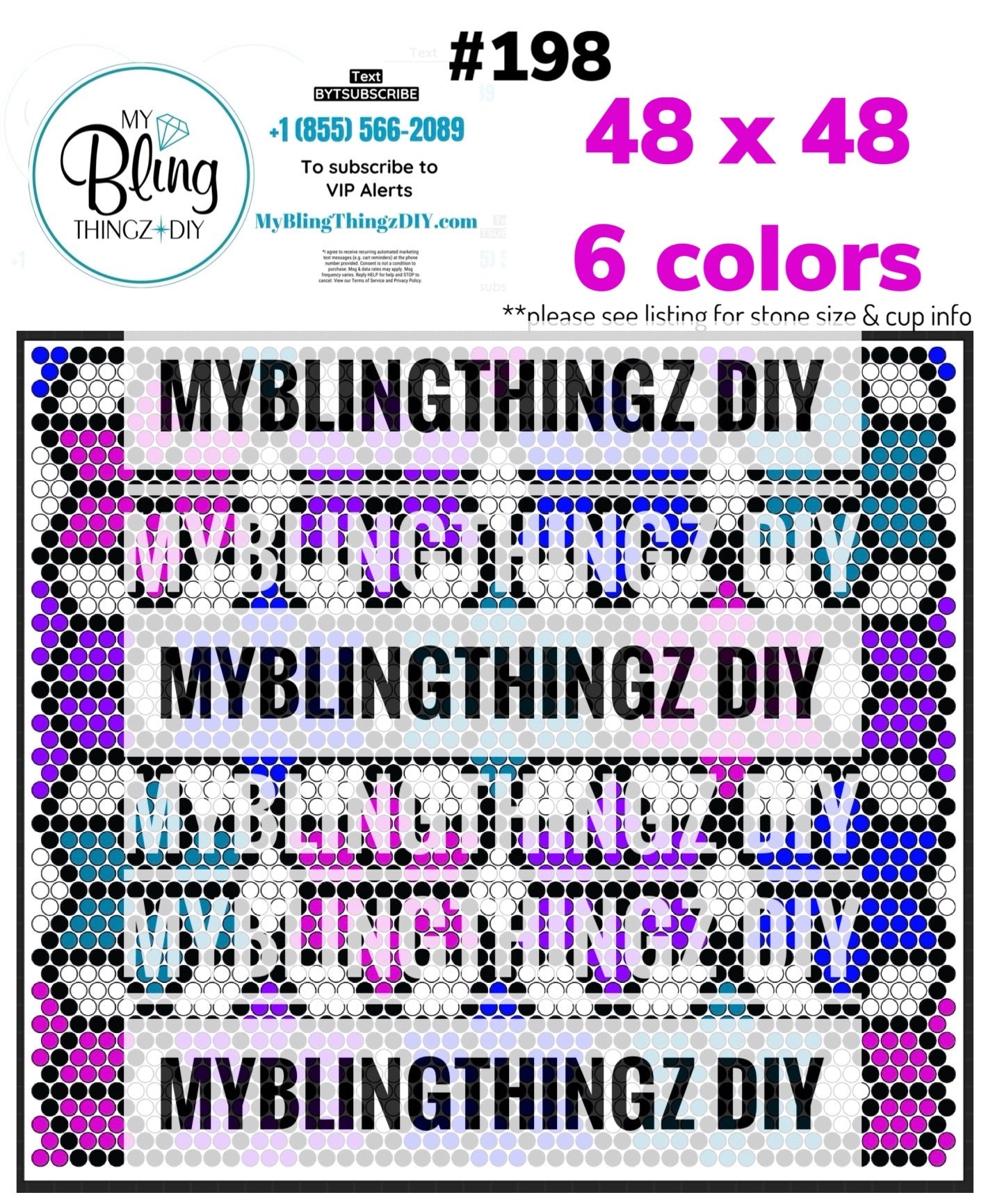 FREE Rhinestone Template No. 198