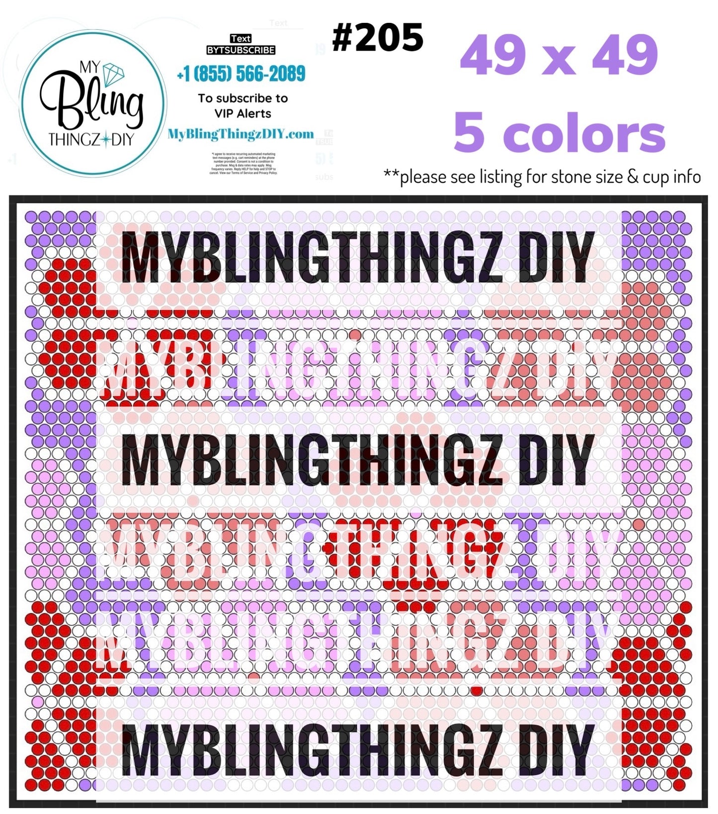 FREE Rhinestone Template No. 205