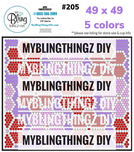 FREE Rhinestone Template No. 205