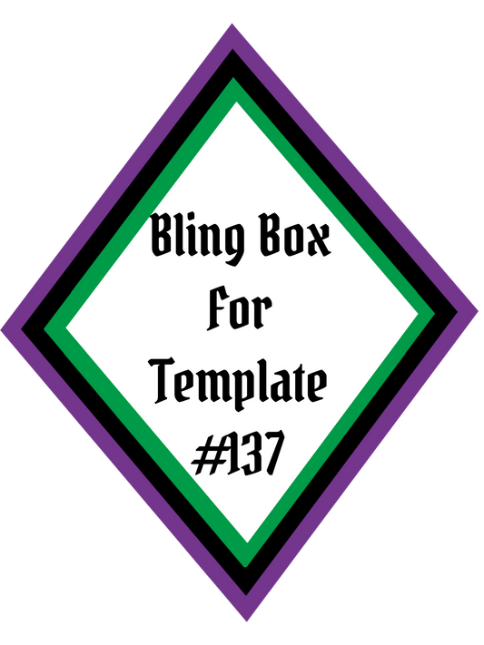 Tumbler Template Bling Box - #137