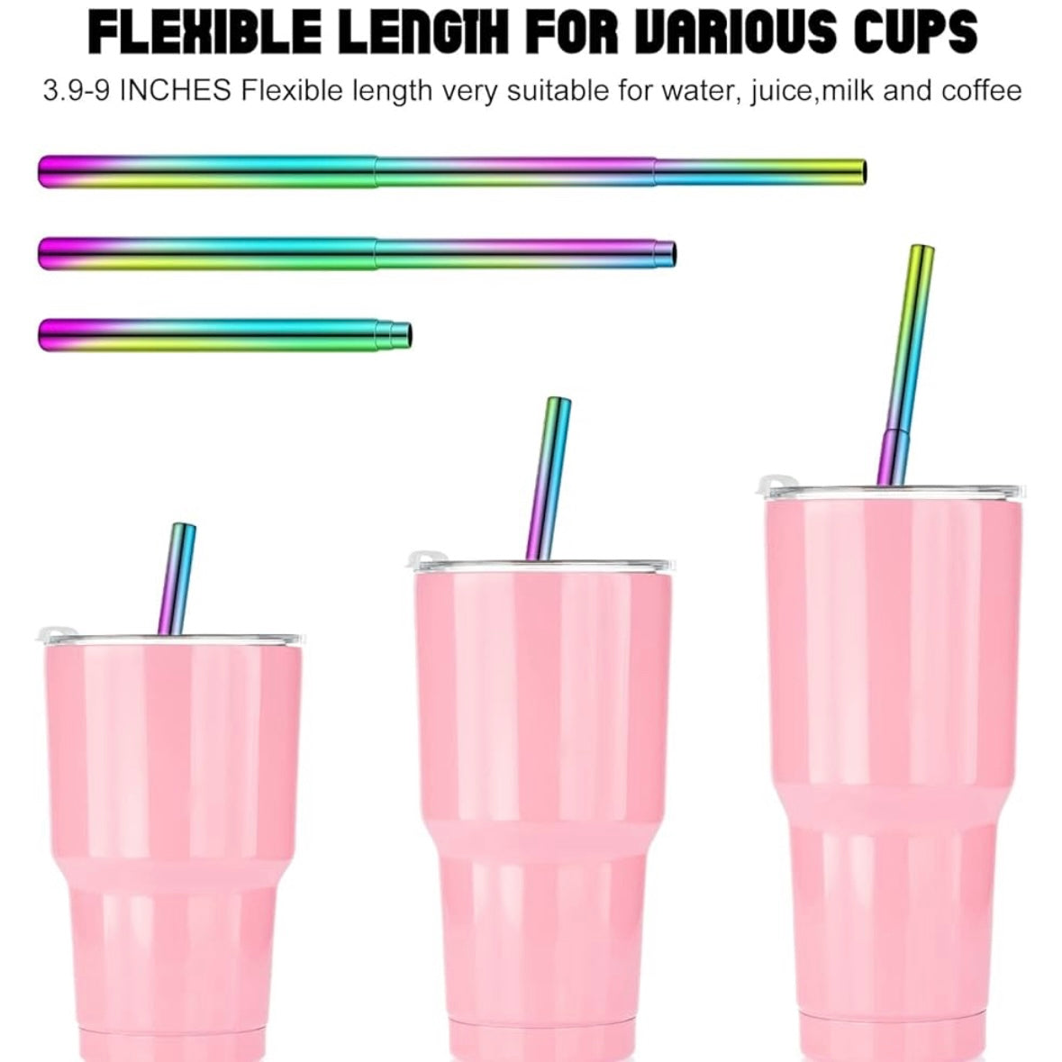 Bling Straw Kits in 8 Color Ways