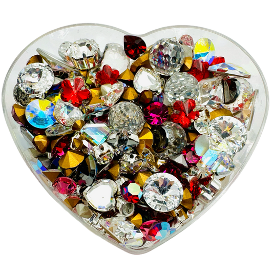 January Mystery Box (Reds & Pinks) - Heather’s Austrian Stash Bling Mix by MyBlingThingz DIY