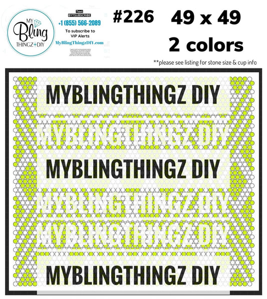 FREE Rhinestone Template No. 226