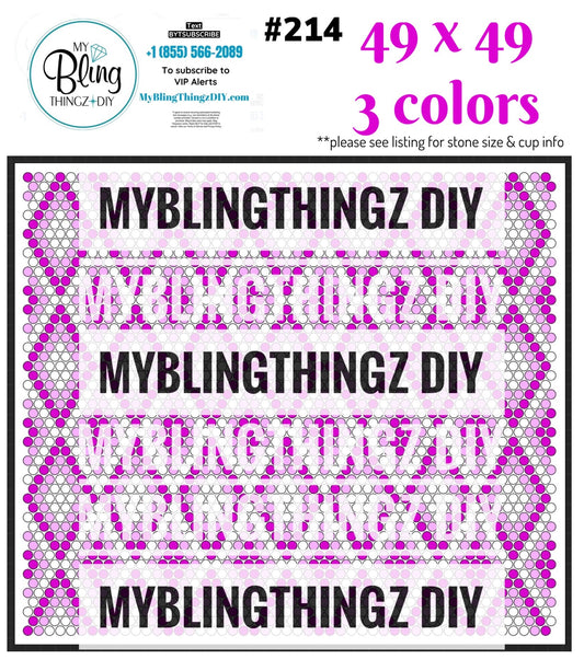 FREE Rhinestone Template No. 214