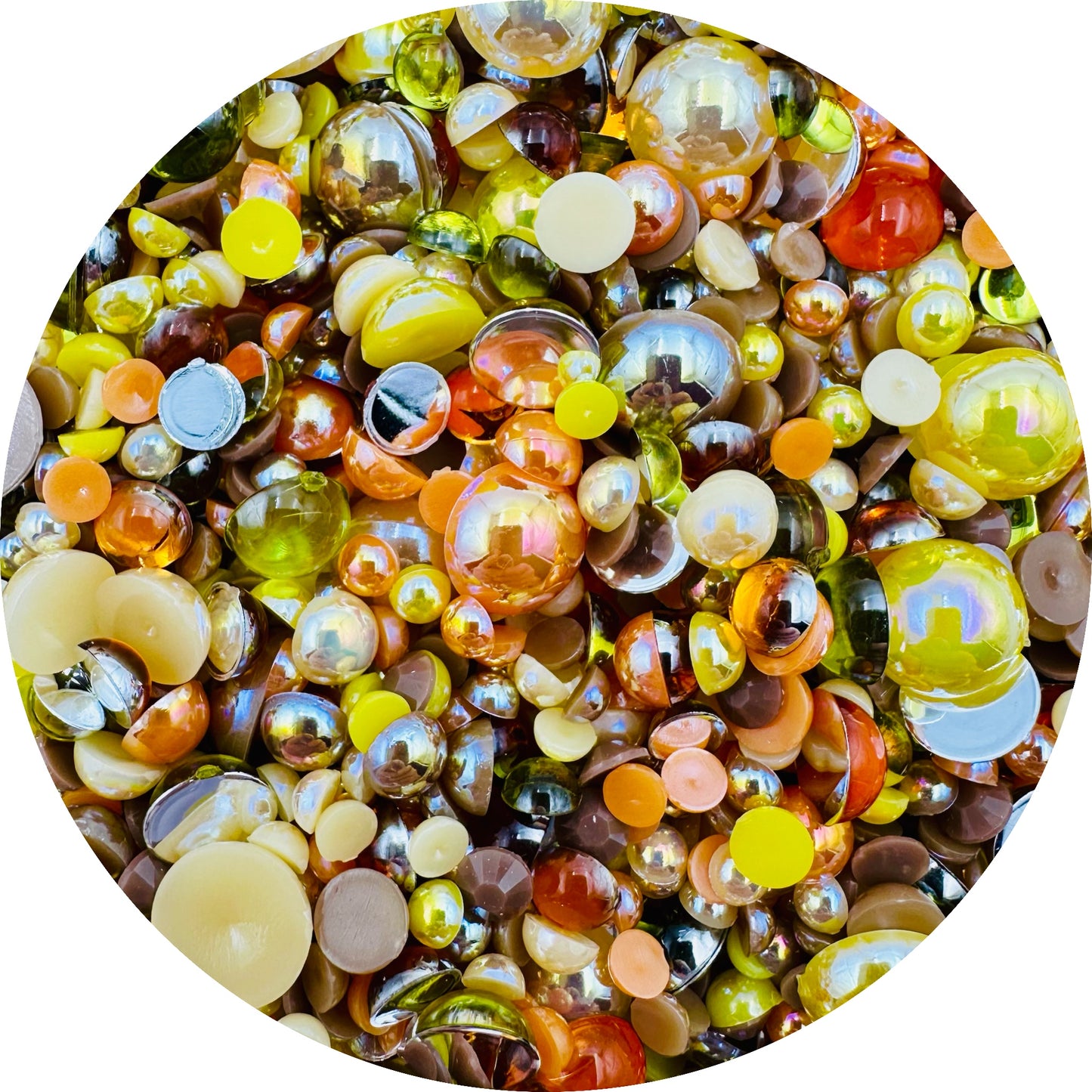 Fall Harvest Pearl & Resin Bling Mix by MyBlingThingz DIY