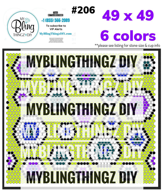 FREE Rhinestone Template No. 206