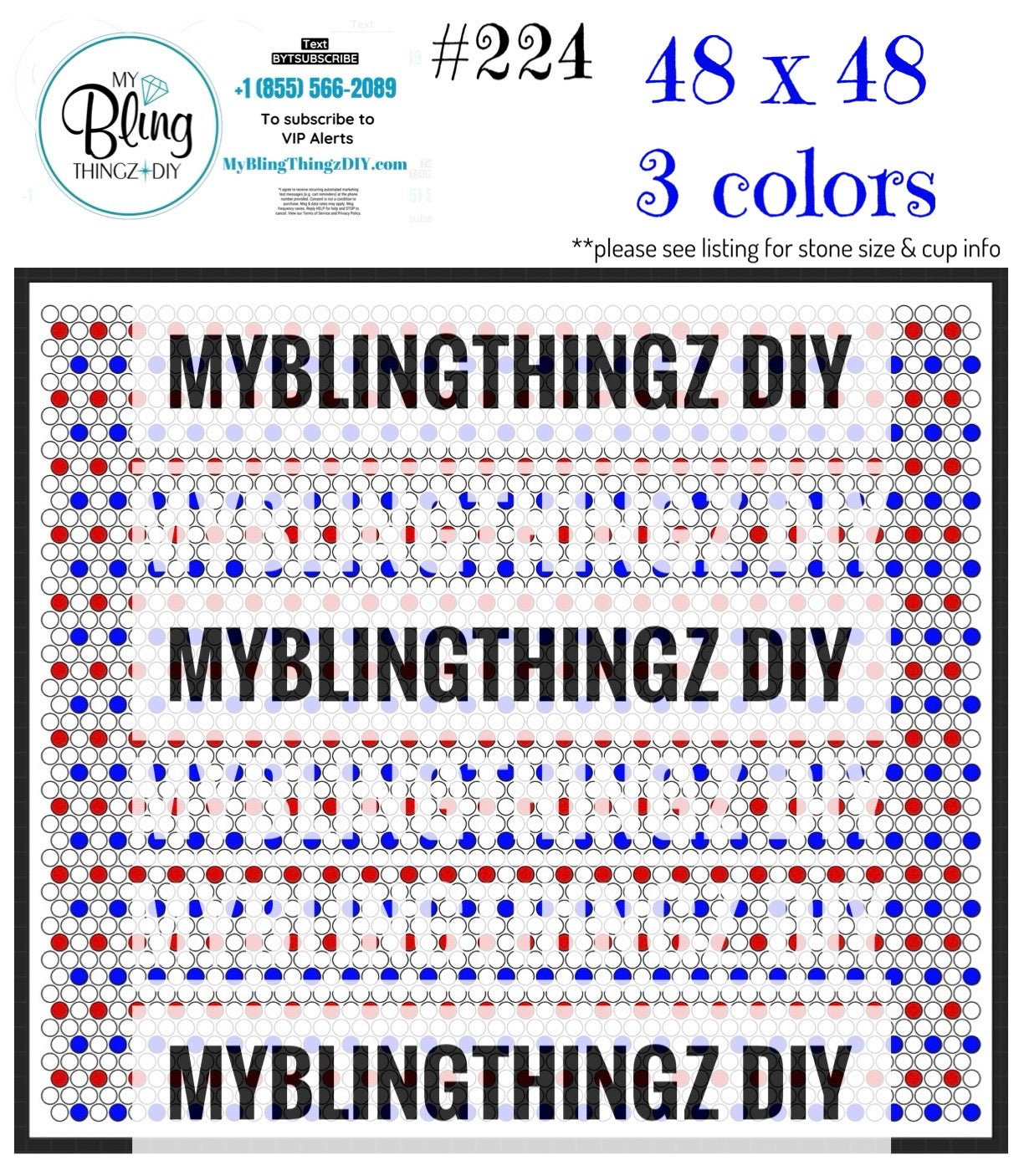 FREE Rhinestone Template No. 224