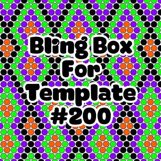 Tumbler Template Bling Box - #200