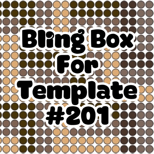 Tumbler Template Bling Box - #201