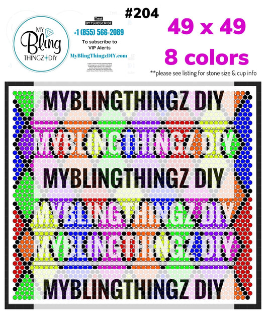 FREE Rhinestone Template No. 204