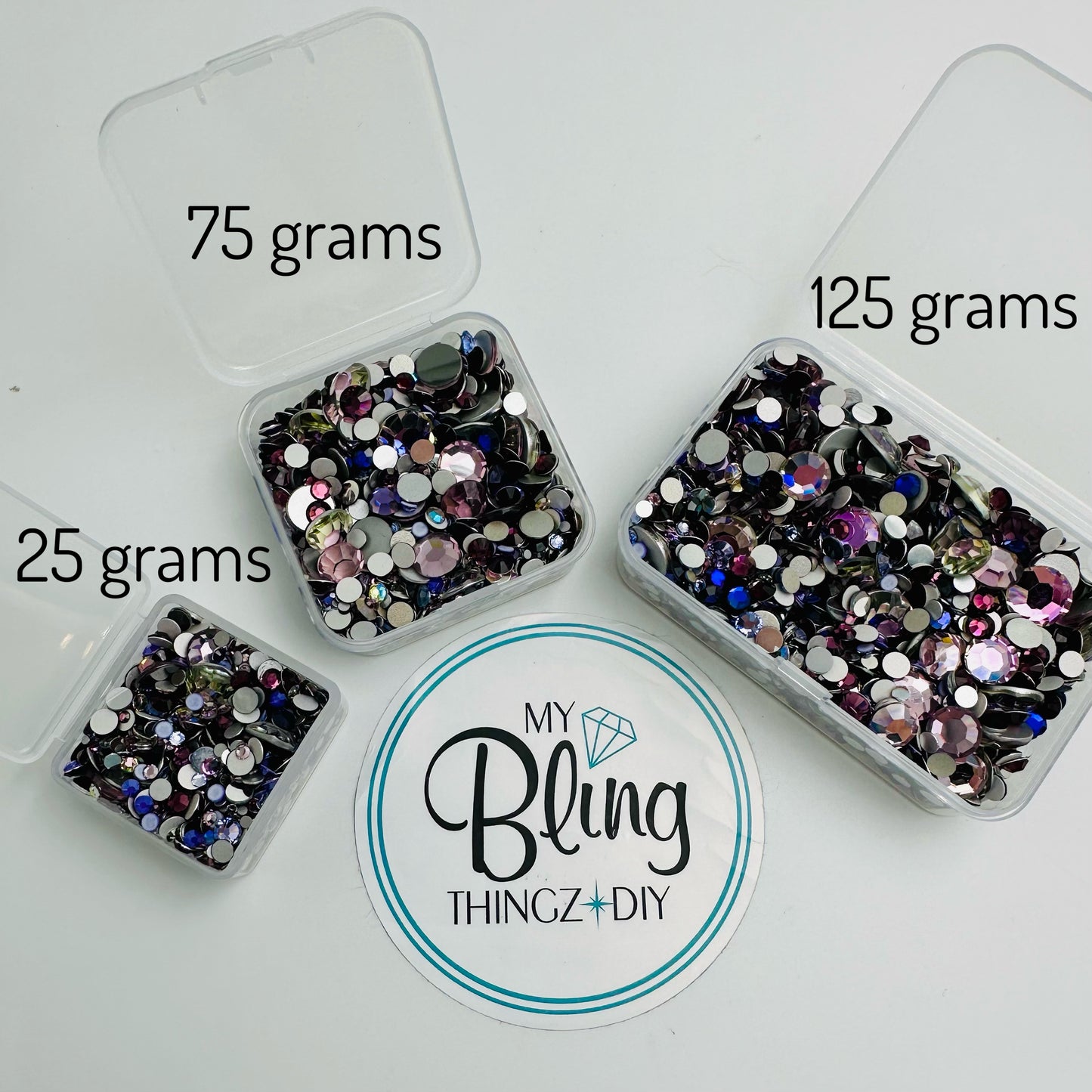 Purple! 💜 Austrian & Preciosa Stash Bling Mix by MyBlingThingz DIY