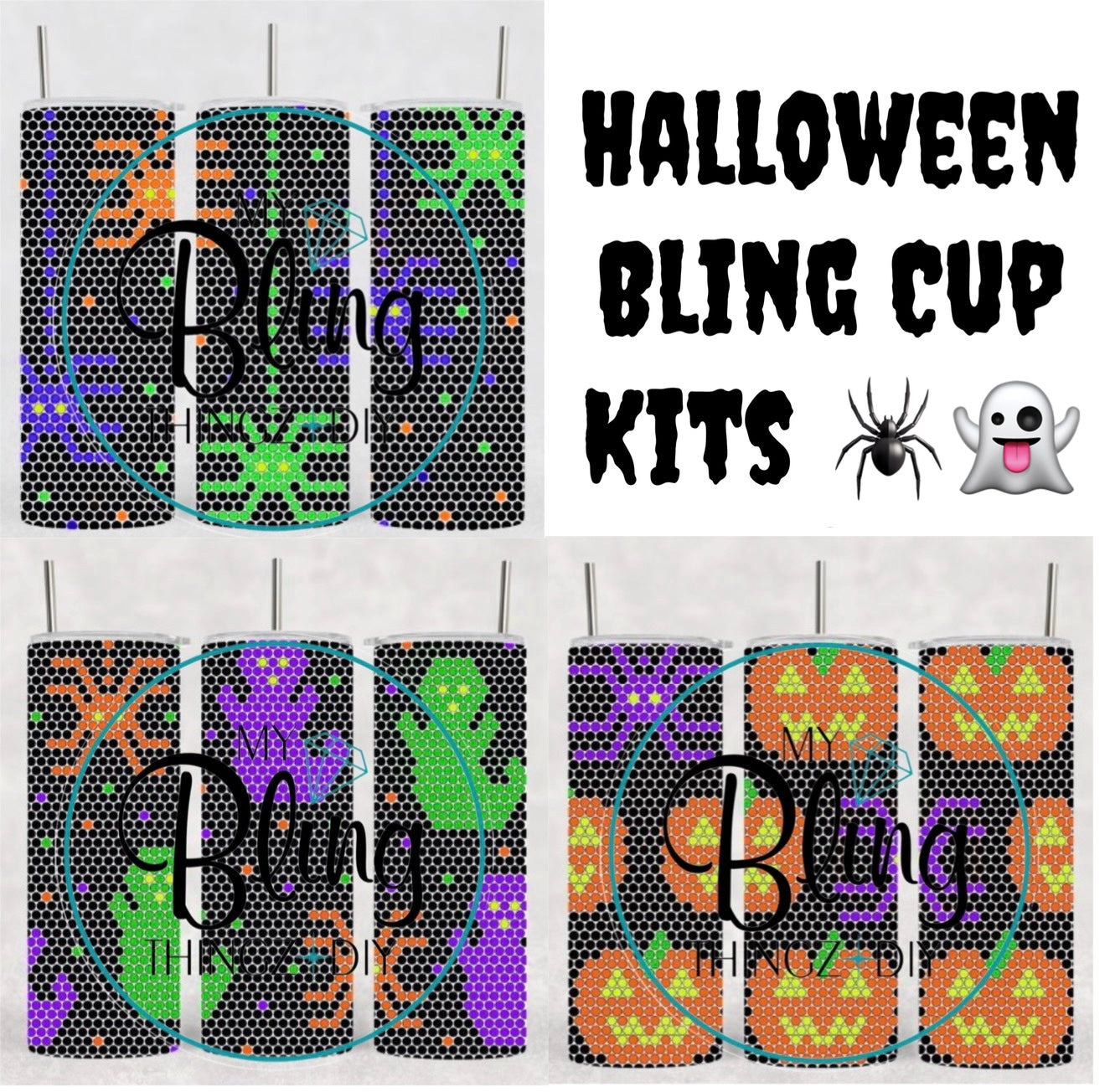 Halloween Bling Cup Kits