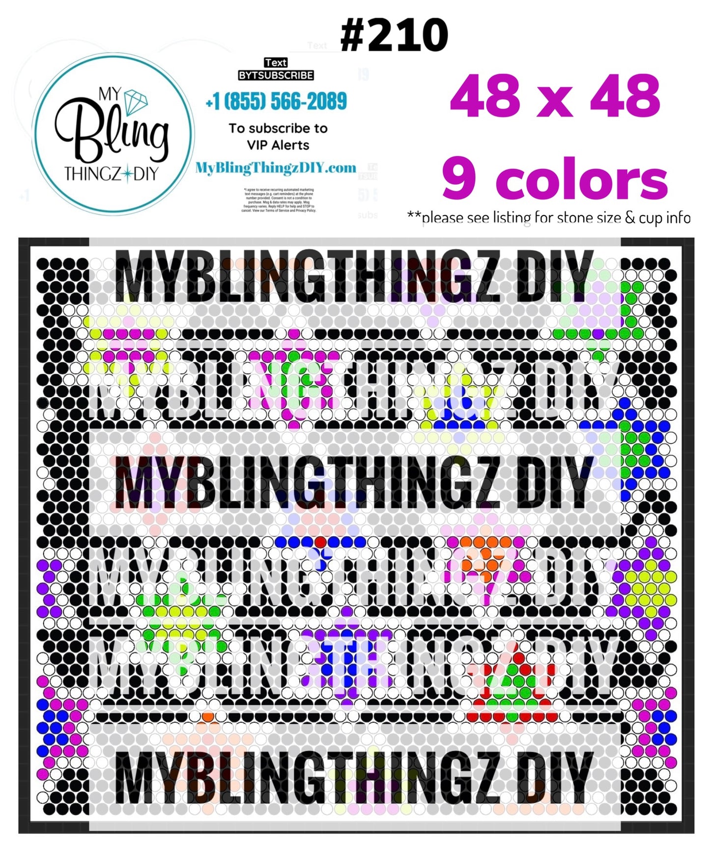 FREE Rhinestone Template No. 210