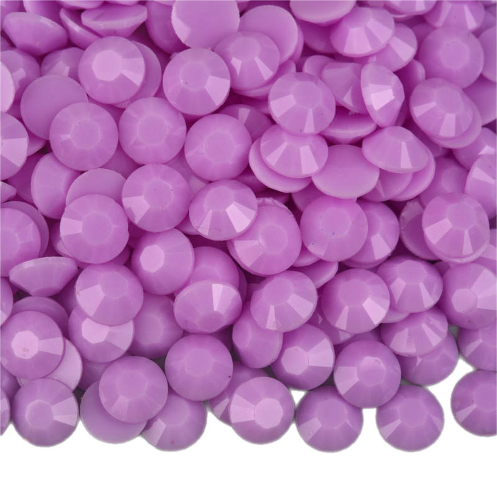 Macaroon Mid Purple Resin Jelly Round Flat Back Rhinestones