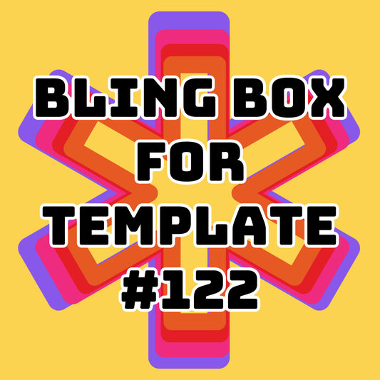 Tumbler Template Bling Box - #122
