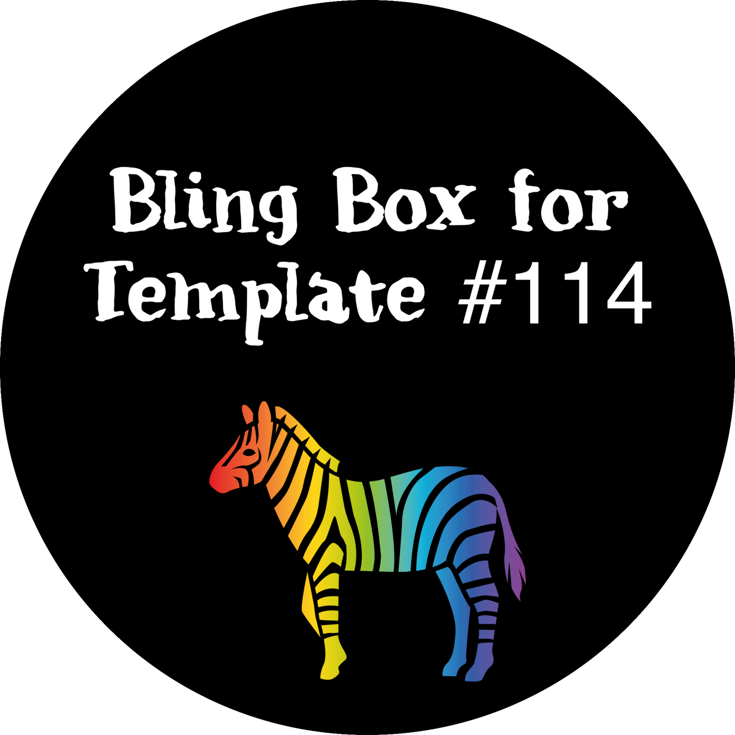 Tumbler Template Bling Box - #114 🦓