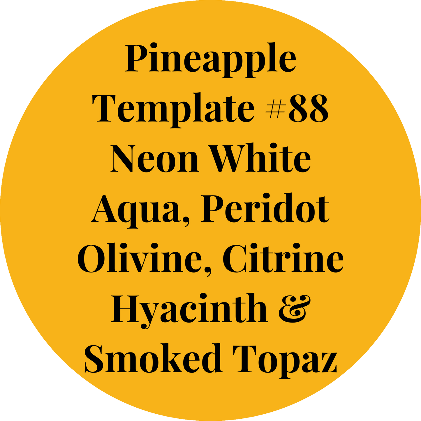 Tumbler Template Bling Box - #88 Pineapple