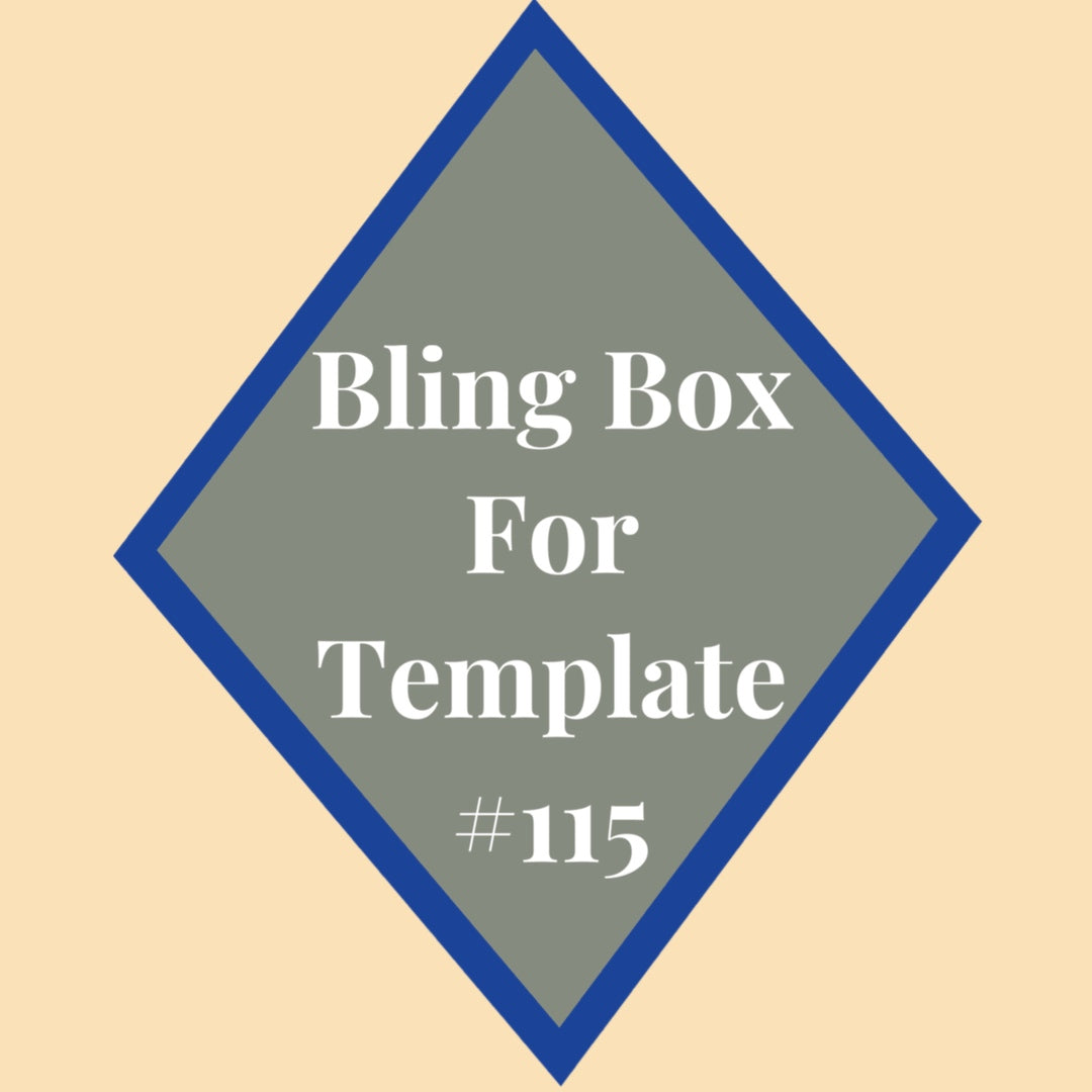 Tumbler Template Bling Box - #115