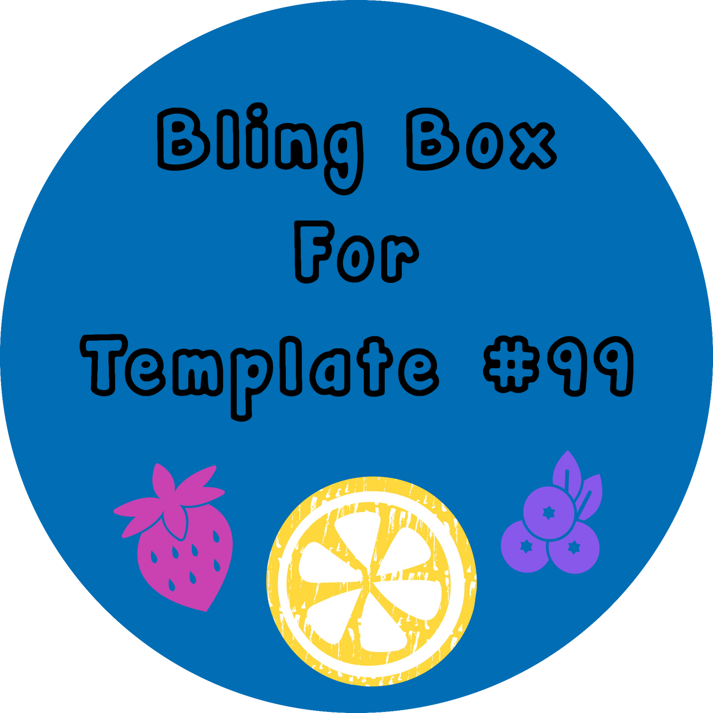 Tumbler Template Bling Box - #99 🍋
