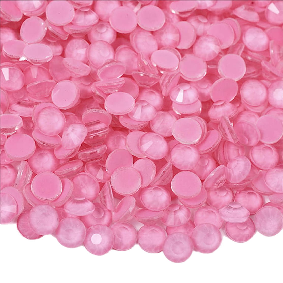 Mocha Pure Pink Glass Crystals
